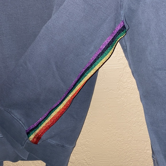 $228 RETAIL-NWT Simba Amour Wings in Blueberry size L Zadig & Voltaire Rainbow - Picture 6 of 7